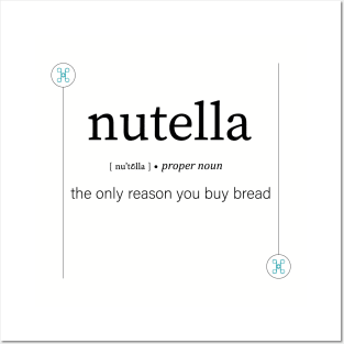 Nutella definition, dictionary art print on new t-shirts Posters and Art